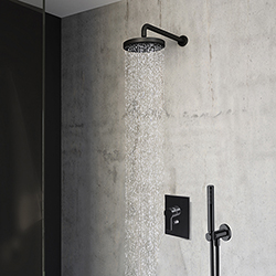 PACK ENCASTRE DOUCHE MITIGEUR OMEGA BLACKMAT