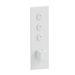 FACADE THERMO TWIST THERMOSTATIQUE 3 SORTIES QUADRI WHITEMAT **FIN