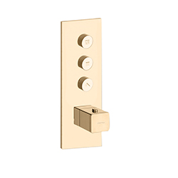 FACADE THERMO TWIST  THERMOSTATIQUE 3 SORTIES QUADRI OR ROSE