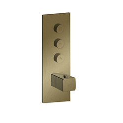 FACADE THERMO TWIST THERMOSTATIQUE 3 SORTIES OR BROSSE QUADRI