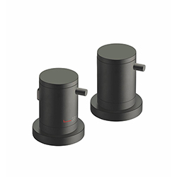 $ BAIN DOUCHE TRIVERDE SUR GORGE THERMOSTATIQUE 2 SORTIES BLACKMAT