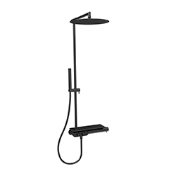COLONNE DE DOUCHE THERMO UP SANDWICH® CHROMÉ NOIR BROSSÉ