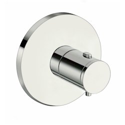 FACADE EXTERNE TRIVERDE PLAQUES RONDES THERMOSTATIQUE CHROME