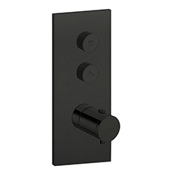 FACADE THERMO TWIST  THERMOSTATIQUE 2 SORTIES TRIVERDE BLACKMAT