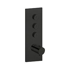 FACADE THERMO TWIST  THERMOSTATIQUE 3 SORTIES TRIVERDE BLACKMAT