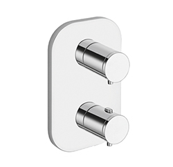 FACADE EXTERNE LAITON 2 SORTIES CHROME