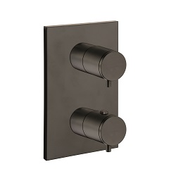 $ FACADE EXTERNE TRIVERDE LAITON 2 SORTIES NOIR