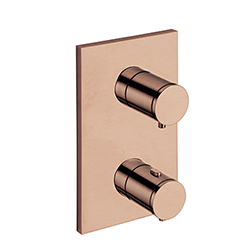 FACADE EXTERNE TRIVERDE LAITON 2 SORTIES OR ROSE BROSSE PVD