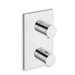 $ FACADE EXTERNE TRIVERDE LAITON 2 SORTIES CHROME