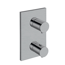 FACADE EXTERNE TRIVERDE LAITON 2 SORTIES METAL BROSSE