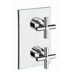 #DOUCHE FACADE LAITON ENCASTREE EXECUTIVE THERMO 1 SORTIE CHROME