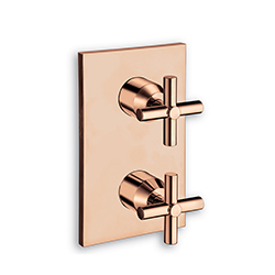 DOUCHE FACADE ENCAS EXECUTIVE THERMO 2 SORTIES OR ROSE 