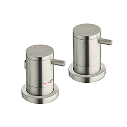 BAIN DOUCHE TRIVERDE SUR GORGE THERMOSTATIQUE 2 SORTIES INOX AISI SX