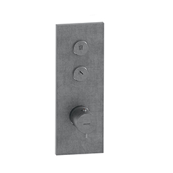 FACADE THERMO TWIST THERMOSTATIQUE 2 SORTIES TRIVERDE INOX