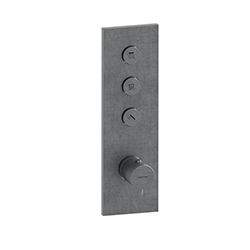 FACADE THERMO TWIST THERMOSTATIQUE 3 SORTIES TRIVERDE INOX