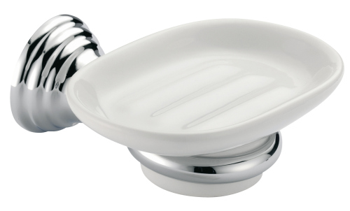 #PORTE SAVON MUSEO CERAMIQUE CHROME/OR