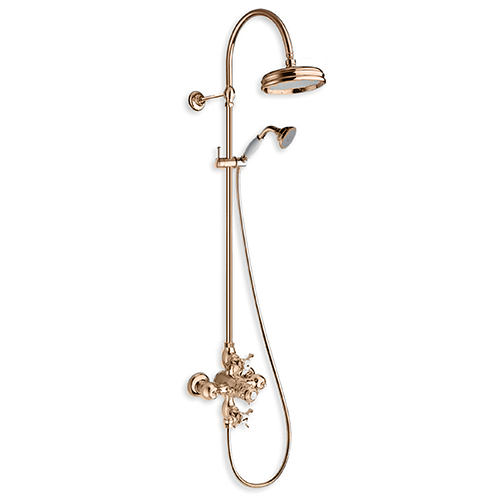 #COLONNE DE DOUCHE CHAMBORD RETRO THERMOSTATIQUE OR ROSE***/FIN