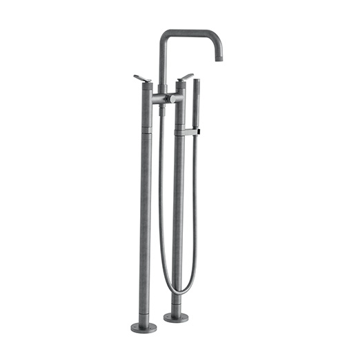 MELANGEUR BAIN DOUCHE SUR PIED EAST SIDE METAL BROSSE***FIN