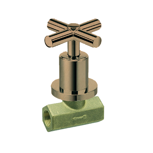 #ROBINET D'ARRET EXECUTIVE ENCASTRE 1/2" OR ROSE BROSSE***/34P