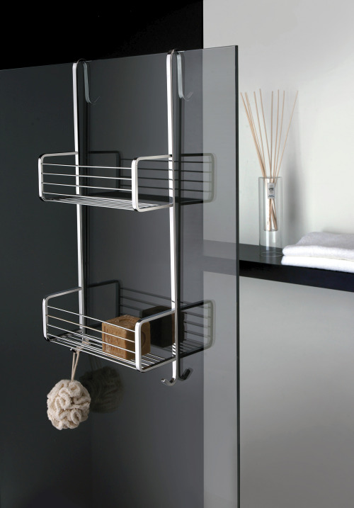 PORTE SAVON DOUBLE A PANIER A ACCROCHER EN LAITON GRAND HOTEL CHROME