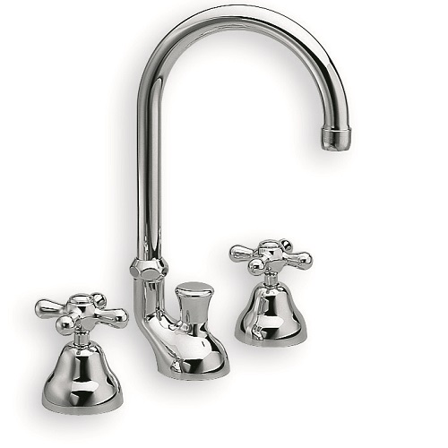 LAVABO MELANGEUR IMPERO 3 TROUS CHROME VIDAGE TIRETTE