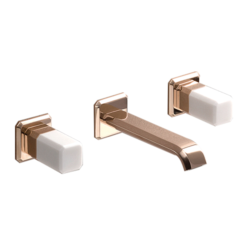 #FACADE MELANGEUR OR ROSE ITALY POIGNEE CALACATTA VIDAGE UP&DOWN