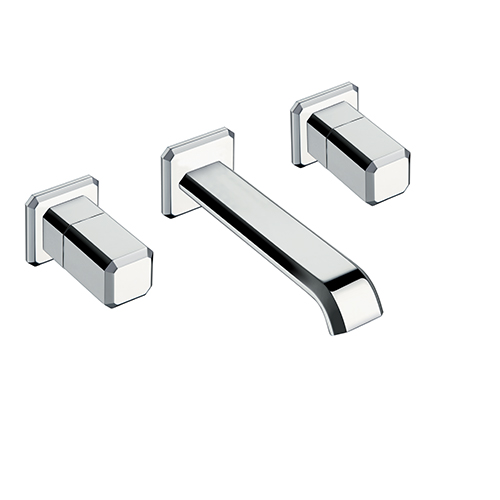 #FACADE MELANGEUR ENCASTRE ITALY POIGNEE CHROME VIDAGE UP & DOWN