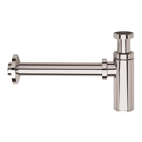 #SIPHON LAVABO DROIT LUXE LAITON DESIGN 35 CM METAL BRILLANT