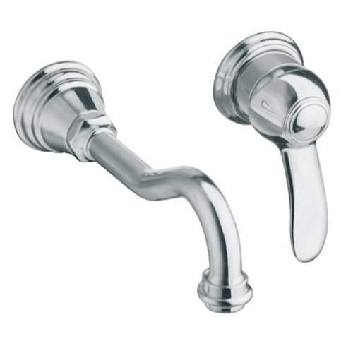LAVABO MUSEO MURAL 2 TROUS ENCASTRE CHROME + VIDAGE UP&DOWN®