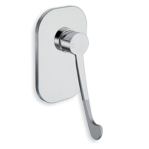 MITIGEUR DOUCHE EXTERNE 1 SORTIE POIGNEE SOUPLE CHROME ***FIN