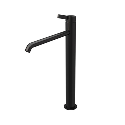 LAVABO MITIGEUR HAUT INOX CHROME NOIR BROSSE PVD