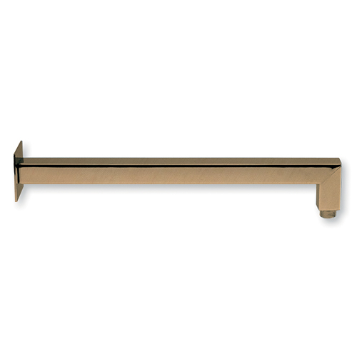 #BRAS DE DOUCHE CARRE 35 CM OR ROSE BROSSE
