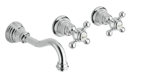 #LAVABO MELANGEUR MURAL PARIGI S/MECANISME A/VIDAGE UP&DOWN METAL***