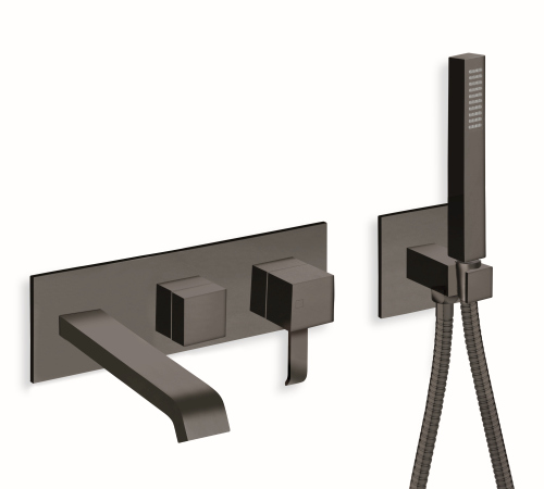 #FACADE EXTERNE QUADRI BAIN DOUCHE MURAL 3 SORTIES SANS MECA NOIR