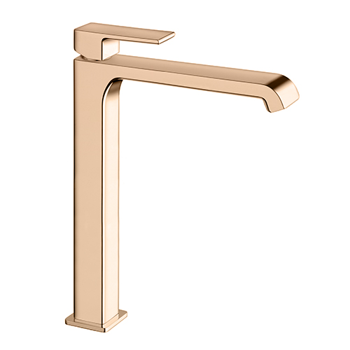 #LAVABO QUADRI S MITIGEUR HAUT AVEC VIDAGE UP&DOWN OR ROSE***/46P