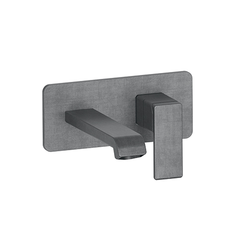 #LAVABO MURAL QUADRI S PLAQUE SAILLIE 225 CM METAL BROSSE***FIN