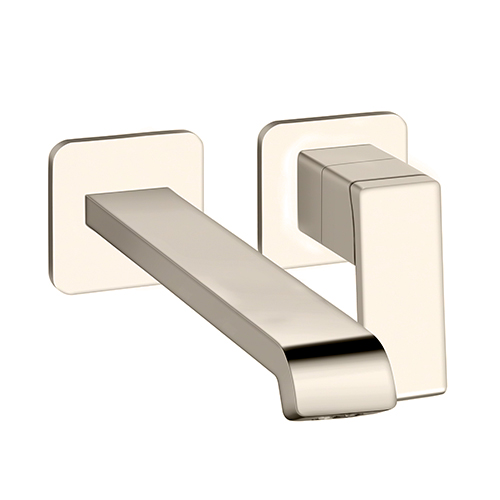 #LAVABO MURAL LARGE QUADRI S 2 TROUS BEC 225 CM METAL BRILLA EX QS269