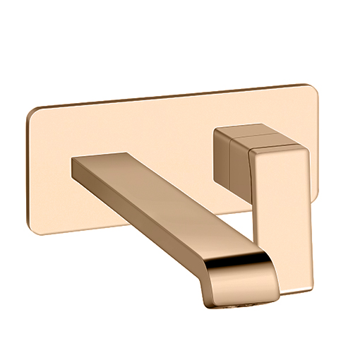 #LAVABO MURAL QUADRI S PLAQUE SAILLIE 225 CM A/MEC OR ROSE***QS258