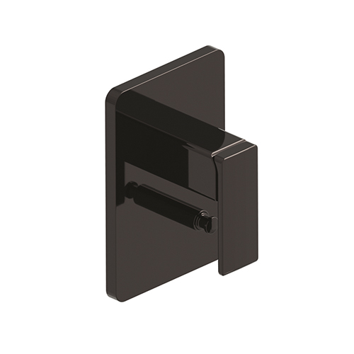 #FACADE LAITON MITIGEUR DOUCHE QUADRI S 2 SORTIES CHROME NOIR