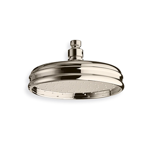 #POMME DE DOUCHE RETRO LUXE ANTICALCAIRE F1/2" D200 METAL BRILLANT