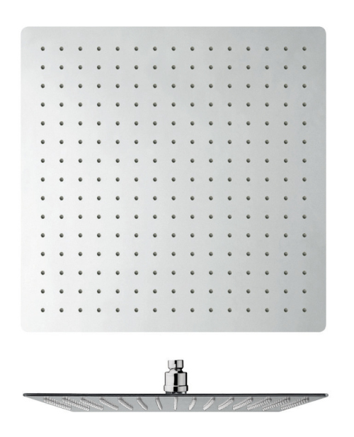 $ POMME DE DOUCHE SANDWICH CARREE 250 MM INOX ANTICALCAIRE