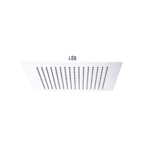POMME DE DOUCHE SLIM LAITON CARRE 25 CM BLANC**FIN