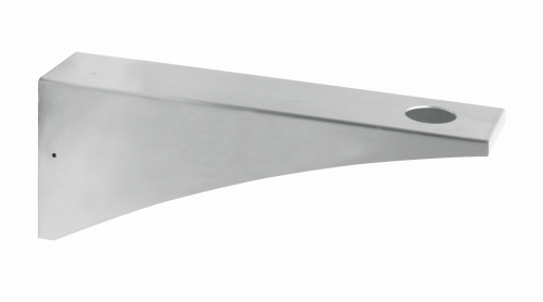 SUPPORT VASQUE MURAL INOX 235 MM SANS TROU / ROBINET***FIN DEF