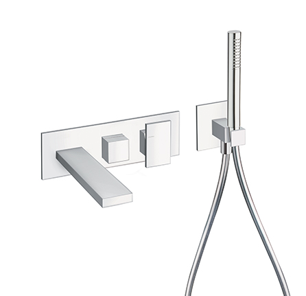 FACADE EXTERNE TABULA BAIN DOUCHE MURAL 2 SORTIES CHROME