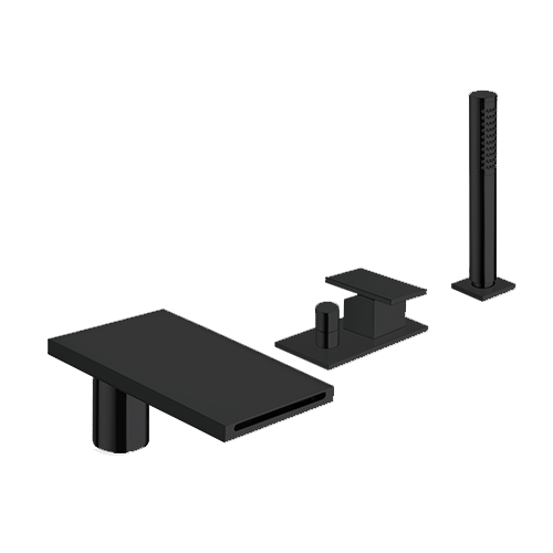 BAIN DOUCHE TABULA SUR GORGE MITIGEUR COMPLET BLACK MAT