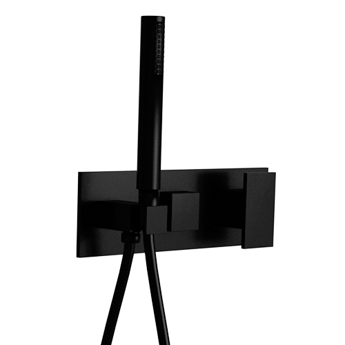 FACADE EXTERNE TABULA DOUCHE MURALE 2 SORTIES BLACKMAT