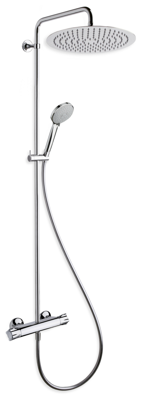 #COLONNE DE DOUCHE THETA PLUS NF THERMOSTATIQUE CHROME***