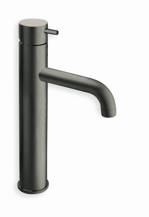 MITIGEUR LAVABO TRIVERDE MI-HAUT NOIR AVEC VIDAGE