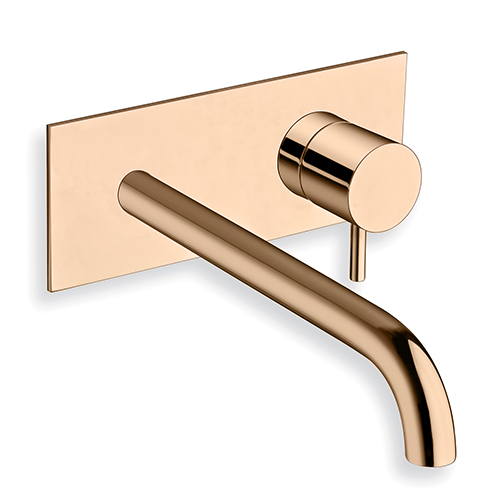 #LAVABO MURAL TRIVERDE AVEC PLAQUE BEC 225 CM OR ROSE EX TV27846