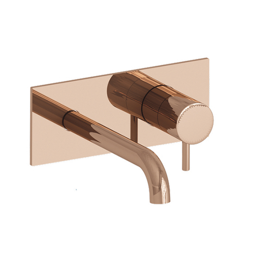 LAVABO MURAL TRIVERDE AVEC PLAQUE BEC 225 CM OR ROSE EX TV27846